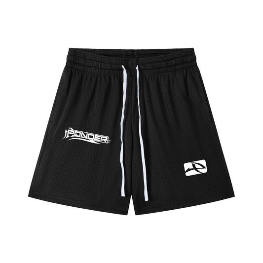 Mesh Drawstring Shorts