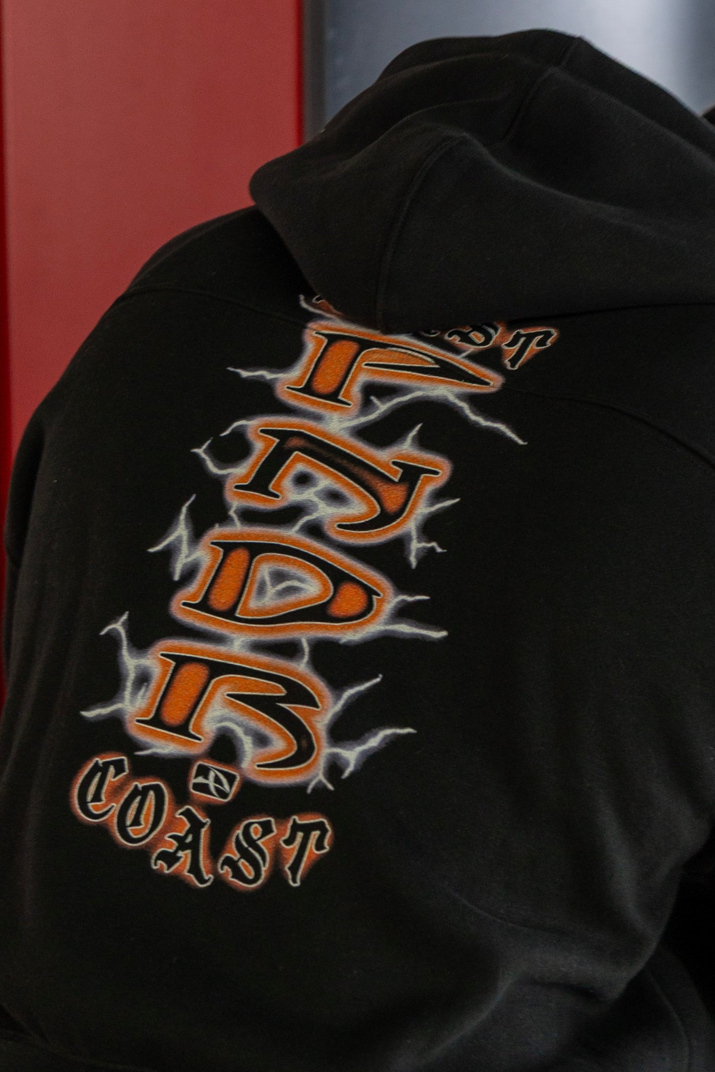 Lightning Zip-Up Boxy Hoodie