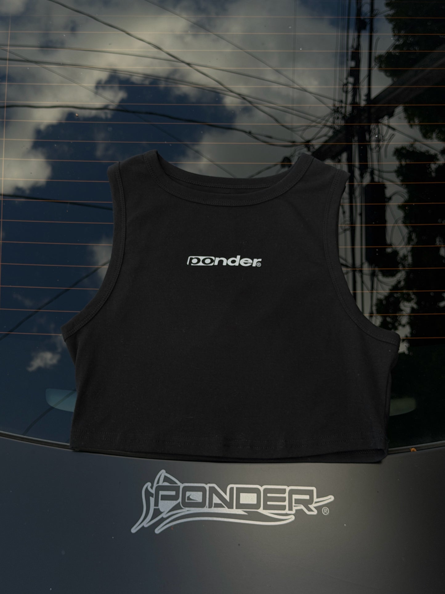 Womens Logo Crop Tank Top