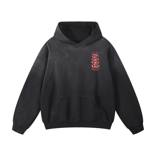 Red Lightning Pull Over Hoodie
