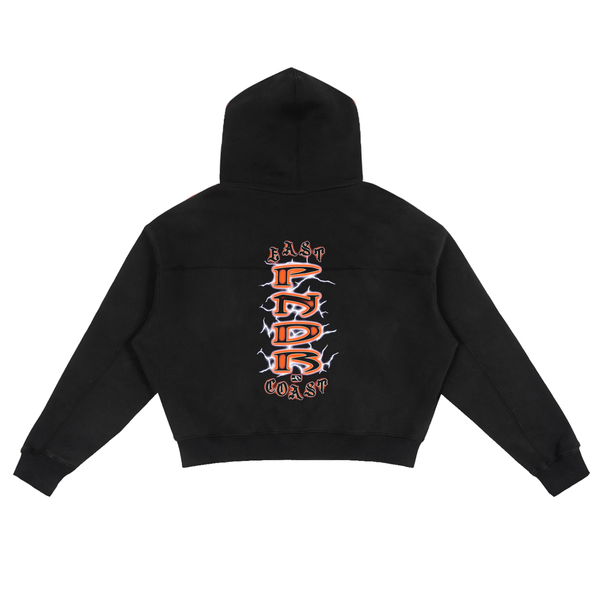 Lightning Zip-Up Boxy Hoodie